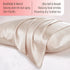 Ravmix 100% Silk Pillowcase for Hair and Skin with Hidden Zipper, Both Sides 21Momme Mulberry Silk, 1PCS, Standard Size 20—26inches, Beige