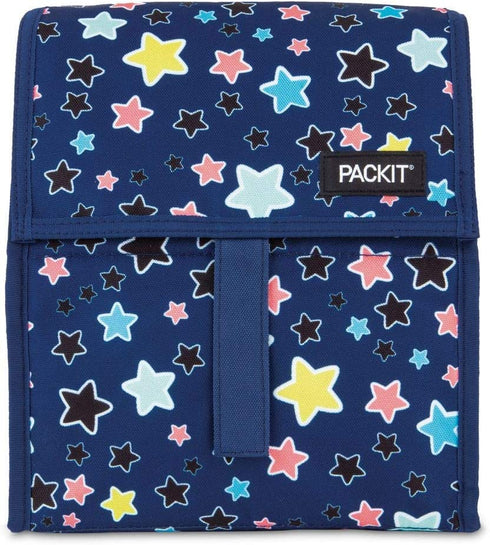 PackIt Freezable Lunch Bag with Zip Closure, Bright Stars