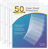 KTRIO Sheet Protector 8.5 x 11 inch Non-Glare Clear Page Protectors, Plastic Sleeves for Binders, Paper Protector for 3 Ring Binder Letter Size Top Loading, 50 Pack