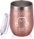 Funny Cat Themed Wine Tumbler Gift for Cat Mom, Pet Lover, Cat Owner, Fur Mom, Pet Grandma, Insulated Stainless Steel Wine Tumbler with Lid