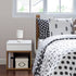 Simple Designs LT2005-WHT Stonies Small Stone Look Bedside Table Lamp, White