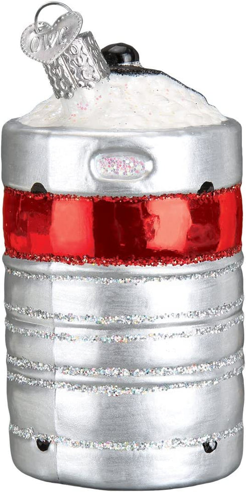 Old World Christmas Ornaments: Craft Beer Collection Glass Blown Ornaments for Christmas Tree,Beer Keg