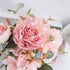 Bumhar Artificial Peony Silk Flowers Fake Hydrangea Bouquet Flower Arrangements Home Centerpieces Wedding Decoration 3 Packs(Pink)