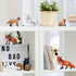 8 Pieces Fox Animal Toy Figures Set Realistic Arctic Fox Red Foxes Animal Figures Jungle Animal Fox Playset Cake Topper Party Favors Educational Toy Christmas Birthday Supplies