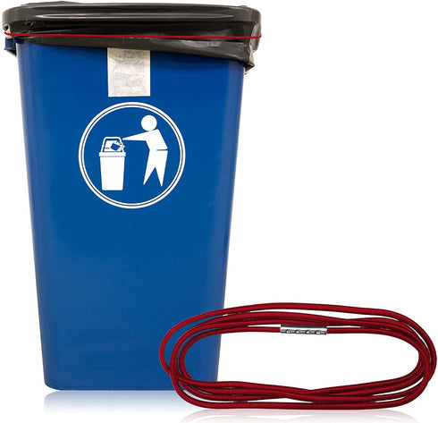 8 Pieces 3.28 Ft trash can bands large Rubber Bands Garbage Can Bag Holder 13-30 Gallon Garbage Can, Colorful Litter Box Band Loop for Trash Can Outdoor, 8 Colors