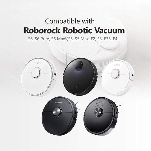 KEEPOW 12 Pcs Microfiber Mopping Cloth Compatible with Roborock S5, S5 Max, S6, S6 Pure, S6 MaxV, E4, E35, and E2 Mi Robot Vacuum Cleaner, Washable & Reusable