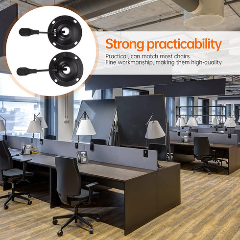 NUOBESTY 2pcs Office Chair Tilt Accessories Replacement Heavy Duty Seat Chair Swivel Base Plate Lift Lever Handle for Chair Furniture Bar Stool Ironware