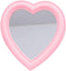 Heart Makeup Mirror Heart Mirror Cosmetic Mirror Wall Desktop Mirror Bedroom Mirror Gift for Women (Light Pink)