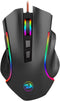 Redragon M602 RGB Wired Gaming Mouse RGB Spectrum Backlit Ergonomic Mouse Griffin Programmable with 7 Backlight Modes up to 7200 DPI for Windows PC Gamers (Black)