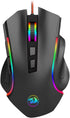 Redragon M602 RGB Wired Gaming Mouse RGB Spectrum Backlit Ergonomic Mouse Griffin Programmable with 7 Backlight Modes up to 7200 DPI for Windows PC Gamers (Black)