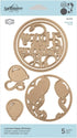 Spellbinders Shapeabilities Layered Happy Birthday Etched/Wafer Thin Die