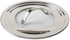 RSVP International Endurance Universal Lid with Glass Insert, Stainless Steel, Fits 5.5" - 9" | Secure Tempered Glass | Fits Frying, Sauté, Sauce, Stock Pots & Pans | Dishwasher & Oven Safe