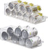 Soda Can Organizer for Refrigerator 2 Pack Can Organizer for Pantry, Freezer, Kitchen, Countertop, Cabinet -Clear Refrigerator Organizer Bins