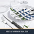 24 Pieces Silverware Set with Steak Knives, Yoehka Durable Stainless Steel Flatware Cutlery Set, Service for 4, Kitchen Utensil Tableware Set for Home and Restaurant Mirror Polished & Dishwasher Safe