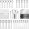 24 Pieces Silverware Set with Steak Knives, Yoehka Durable Stainless Steel Flatware Cutlery Set, Service for 4, Kitchen Utensil Tableware Set for Home and Restaurant Mirror Polished & Dishwasher Safe