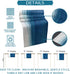 Vandarllin Blue White Table Runner, Non-Slip Dining Table Runners for Kitchen, Ombre Ocean Wave Coffee Table Runners Dresser Scarf for Living Room Garden Wedding Parties (13x90 inches Long)