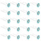QIUTIMIY 20 Pack (Blue)Crystal Flower Hair Pins Rhinestone Hair Clips for Bridal Wedding Women Hair Jewelry Accessories, with Clear Container