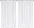 LiBa Shower Curtain Liners, PEVA 2 Pack Frosted Bathroom 72" W x 72" H, 8G Heavy Duty