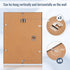 Homso 12x16 Poster Frame in Silver with Thin Aluminum Metal edge and Clear Acrylic for Wall Mounting Horizontally and Vertically