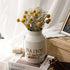 APSOONSELL French Style Shabby Chic Decor Beige Farmhouse Decor Metal Flower Vase Galvanized Decor for Kitchen, Bathroom, Sparklers for Weddings