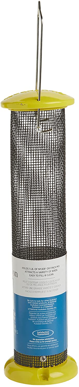 Woodlink NAWLNT Audubon Die Cast Aluminum Finch Screen Tube Wild Bird Feeder, 13-Inch,beige