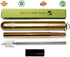 VaL-eco | Collapsible Straw, Stainless Steel Straw, Reusable Straw, Telescopic Drinking Straw with Carrying Case, Silicone Tip and Cleaning Brush, Dishwasher Safe and Compact (Gold)