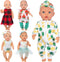 Ecore Fun Random 5 Sets 14-16 Inch Baby Doll Clothes Dresses Outfits Pjs for 43cm New Born Baby Dolls, 15 Inch Baby Doll, 18 Inch Girl Doll