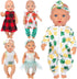 Ecore Fun Random 5 Sets 14-16 Inch Baby Doll Clothes Dresses Outfits Pjs for 43cm New Born Baby Dolls, 15 Inch Baby Doll, 18 Inch Girl Doll