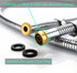 TRIPHIL Kink-free Shower Hoses Extra-long for Handheld Showerhead Hose Replacement Ultra-flexible Metal Shower Tube Extension Anti-twist 2 Brass Connectors Stainless Steel Sleeve Chrome 118 Inches