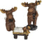 3 Piece Moose Holy Family Resin Nativity Set