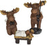 3 Piece Moose Holy Family Resin Nativity Set
