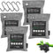 Bamboo Charcoal Air Purifying Bag(4 Packs*200g & 4 Hooks),Activated Charcoal Bags Odor Absorber-Nature Fresh Air Purifier,Closet Deodorizer Freshener,Odor Eliminator for Home,Car,Pet,Basement.