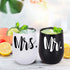 Mr and Mrs Wine Tumbler Set, Wedding Wine Tumbler, 12 Oz Insulated Stainless Steel Wine Tumbler for Newlyweds Couples Wife, Wedding Tumbler Idea for Bridal Showers Engagement, Set of 2