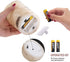 Tuyai Flameless Candles LED Candles Set of 3 (D 3.25 x H 4 5 6) Ivory Real Wax Pillar Birch Bark Effect Battery Operated Candles Dancing LED Flame 10-Key Remote Control and Cycling 24 Hrs Timer