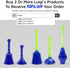 Luigi's Toilet Plunger: Powerful Toilet Unblocker to fit All Toilets, Clears and unblocks with a Powerful Bellows Action (2020 Heavy Duty Version)