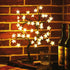 Cherry Blossom Tree Light,17inch 40LED Lighted Tabletop Artificial Flower Bonsai Tree Lamp USB Powered by ZHOUDUIDUI for Home Decor Room Office Party Wedding Christmas Decorations(Warm White)