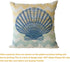 ULOVE LOVE YOURSELF Beach Pillow Covers 4 Pack Cotton Linen Nautical Throw Pillowcases Sea Theme Coastal Cushion Cover 18 x 18 inch (Sea-3)