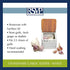 RSVP International White Stoneware Kitchen Collection, Stoneware Garlic Keeper, 4.5x4x4.5"