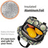 Quelnegcre Reusable Insulated Lunch Bag for WomenMen Leakproof Cooler Tote Bag Freezable Lunch Box Container for Office Work School Picnic Beach