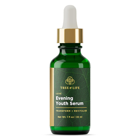 Tree of Life Anti-Aging Luxe Evening Youth Facial Serum | Age Defying Face and Skin Care, 1 Fl Oz