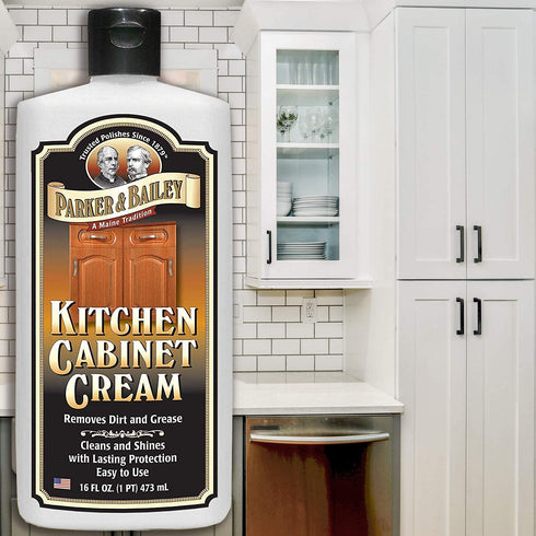 Parker and Bailey Kitchen Cabinet Cream-Wood Cleaner-Grease Remover 16 oz (1)