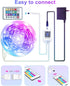 GUPUP 25 FT LED Strip Lights,Bluetooth LED Lights for Bedroom, Color Changing Light Strip with Music Sync, Phone Controller and IR Remote(APP+Remote +Mic).