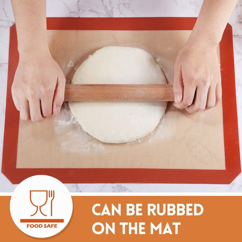 STATINT Non-Stick Silicone Baking Mat, Premium Food Safe - Pack of 4