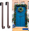 Myfolrena Adjustable Wreath Hanger from 15"-24", Metal Wreath Hook for Front Door, 20lb (Bronze-2 Pack)