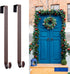Myfolrena Adjustable Wreath Hanger from 15"-24", Metal Wreath Hook for Front Door, 20lb (Bronze-2 Pack)