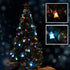 Set of 12 Spun Glass Angel Christmas Ornaments with LED Lights for Christmas Tree Decorations
