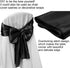Aneco 12 Pack Satin Table Runner 12 x 108 Inch Black Long Wedding Satin Silk Table Runner for Wedding Banquet Graduations Birthday Party Decoration