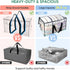 BALEINE 2-Pack Oversized Moving Bags with Reinforced Handles, Heavy-Duty Storage Tote for Clothes, Moving Supplies (Clear)