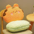 Madaooo 3D Animal Plush Pillow, Home Cushion Decoration Plush Toy, Cute Throw Pillow for Home Decoration Great Gift for Kids (Frog)