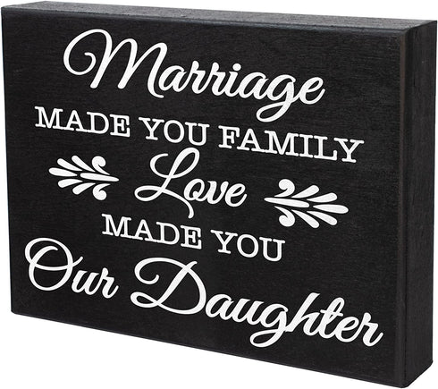 Daughter-in-Law Gift Sign Decor Plaque
